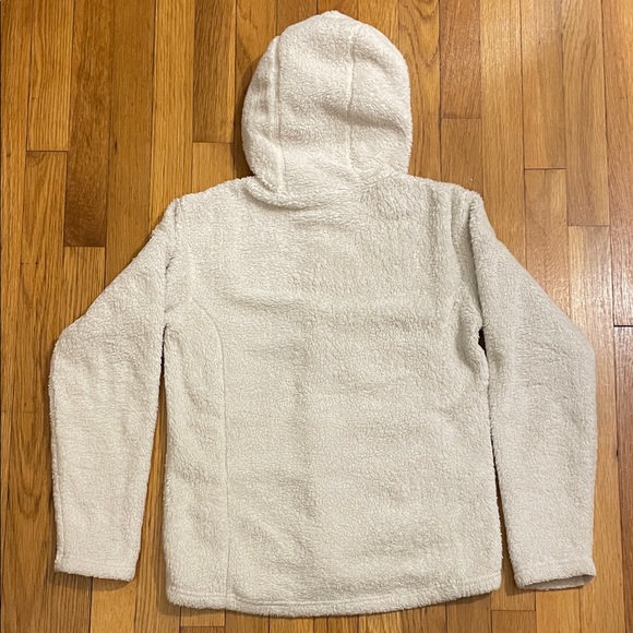 Marmot Cream Fleece Zip Up Sweatshirt Size S - Picture 12 of 14